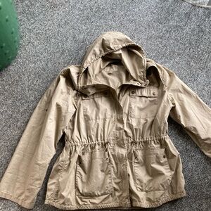 Casual Tan Hooded Jacket by MICHAEL